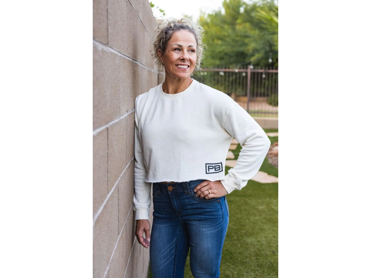 Women's Crop Crewneck Sweatshirt - Image 4